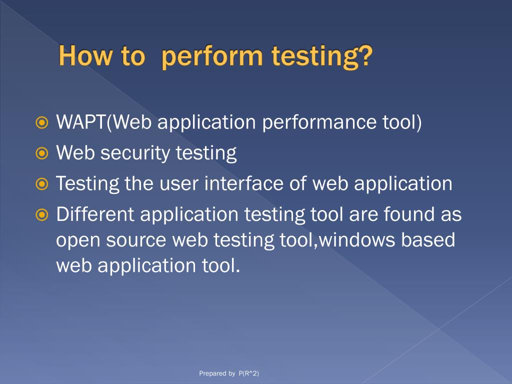 PPT PERFORMANCE TESTING OF WEB APPLICATION PowerPoint Presentation, free download ID2384193