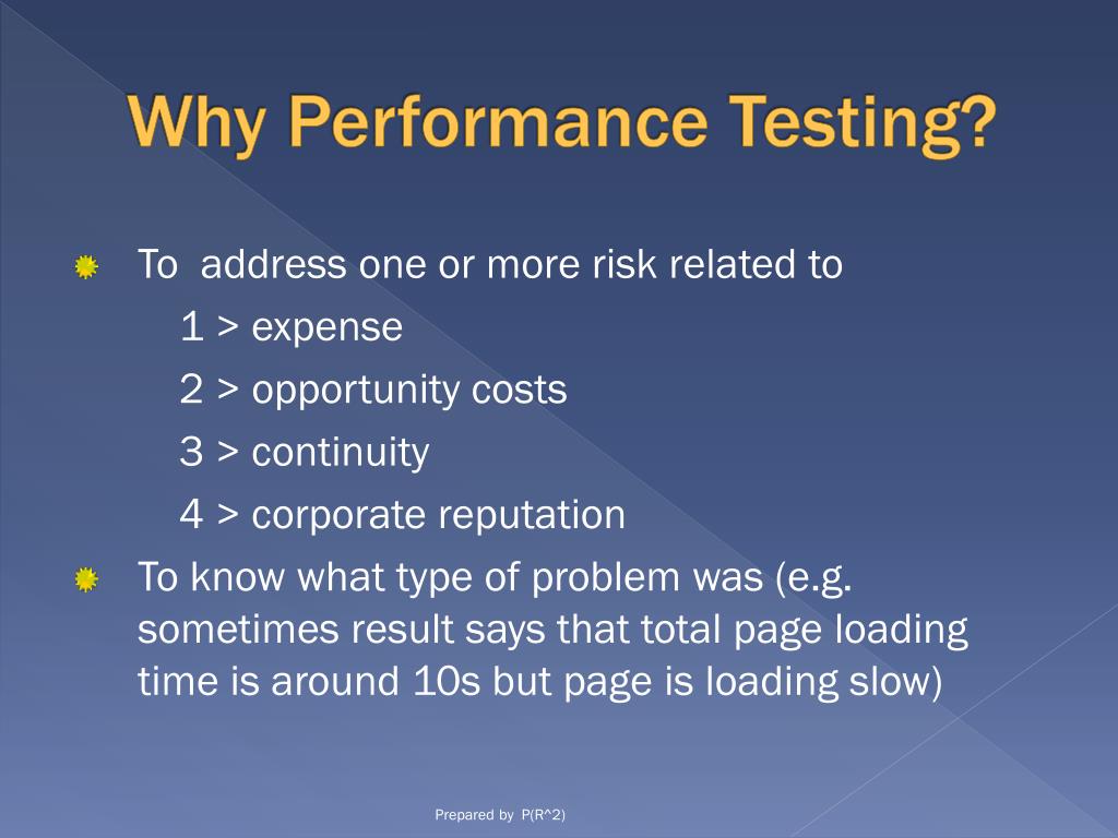 PPT PERFORMANCE TESTING OF WEB APPLICATION PowerPoint Presentation