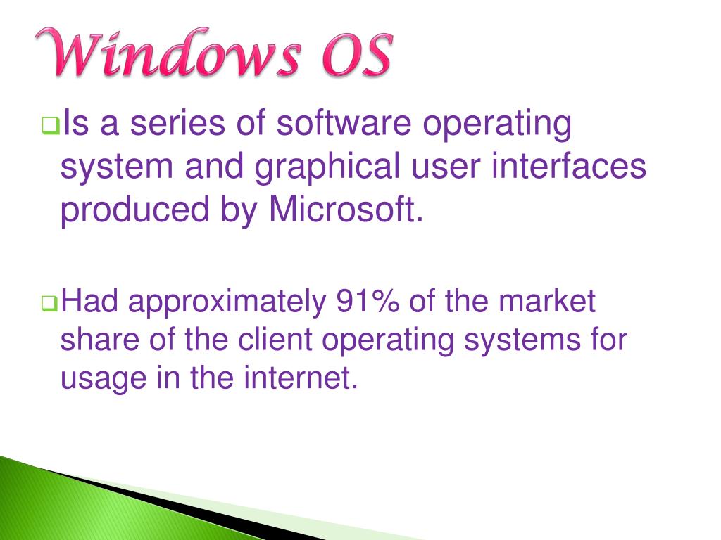 PPT Windows Operating system PowerPoint Presentation, free download