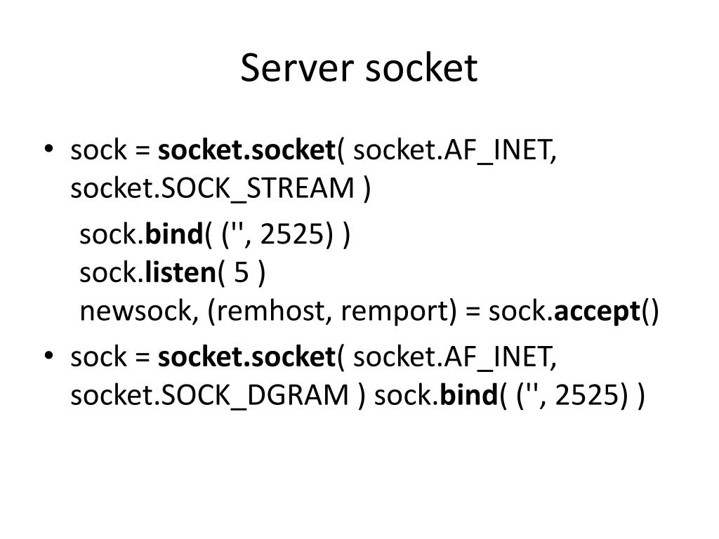 PPT Python sockets modules PowerPoint Presentation, free download