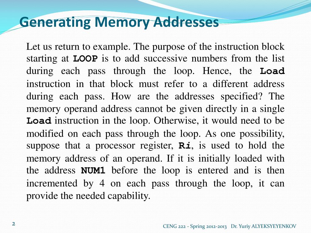 PPT Addressing Modes ( Week4) PowerPoint Presentation, free download
