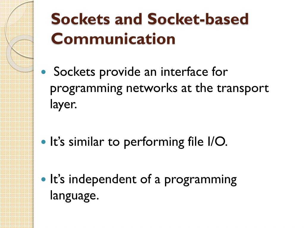 PPT Socket Programming PowerPoint Presentation, free download ID