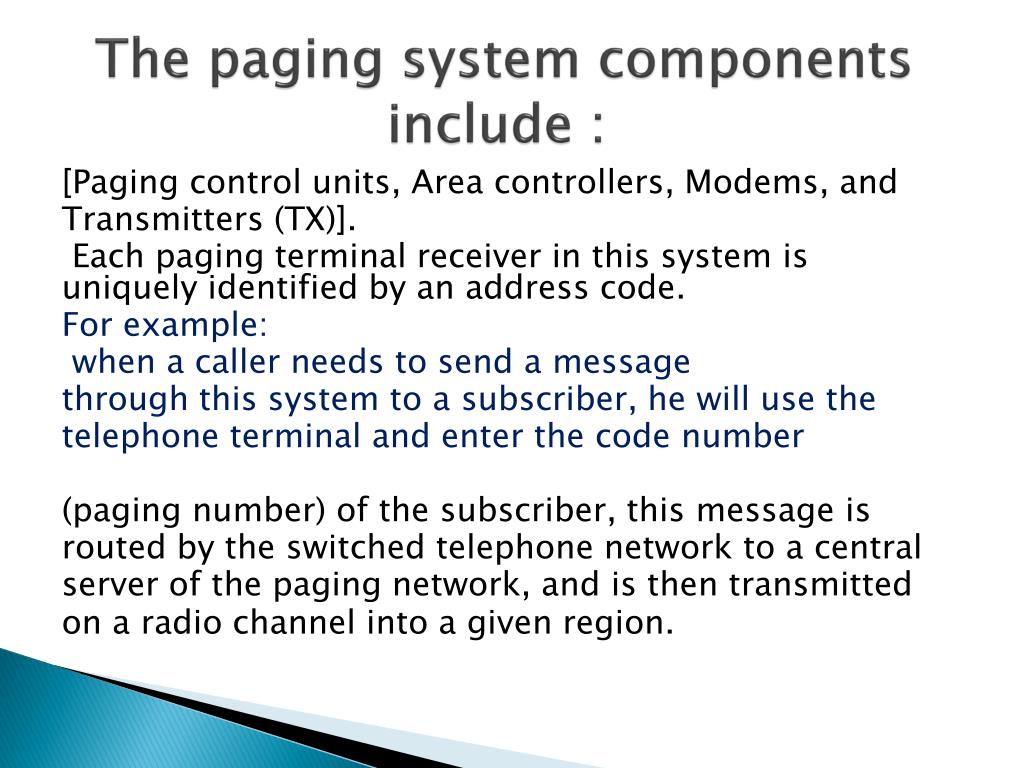 PPT paging system PowerPoint Presentation, free download ID2385979