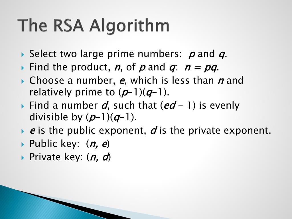 PPT RSA Asymmetric Key Cryptosystem PowerPoint Presentation, free