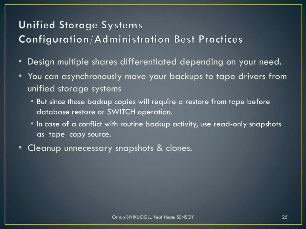 PPT Solidify Oracle RMAN with Oracle Sun Storage 7000 Unified Storage