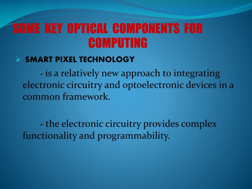 PPT Optical Computing PowerPoint Presentation, free download ID2388863