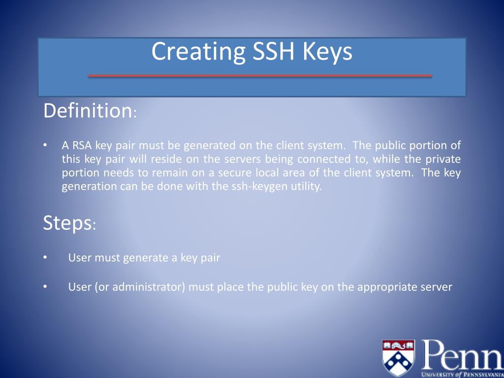 PPT SSH Key Authentication PowerPoint Presentation, free download