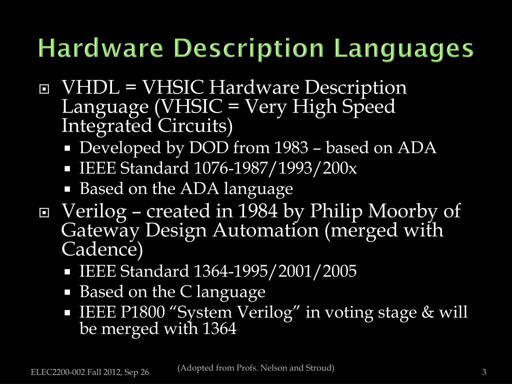 PPT Introduction to VHDL PowerPoint Presentation, free download ID