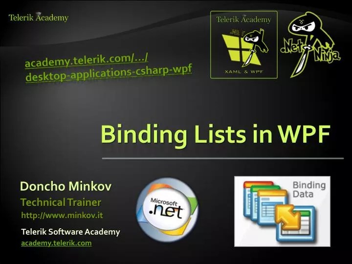PPT Binding Lists in WPF PowerPoint Presentation, free download ID