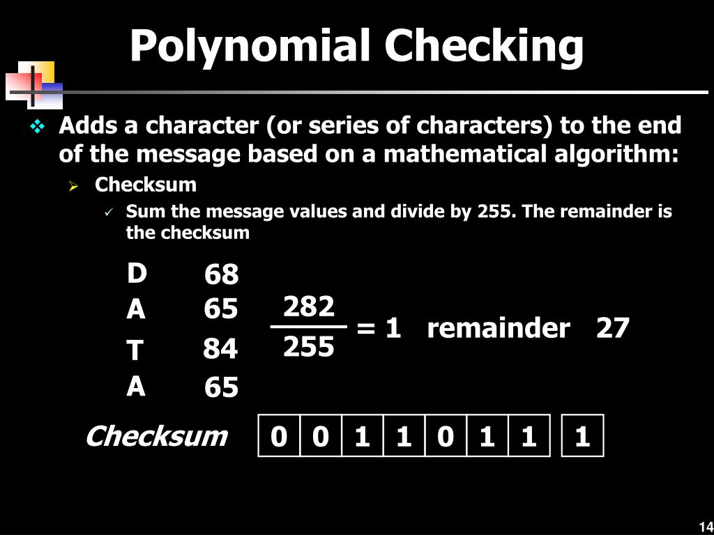 PPT Chapter 6 Errors, Error Detection, and Error Control PowerPoint