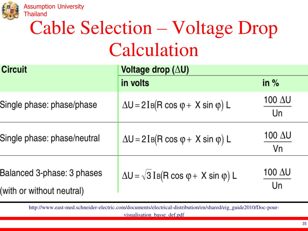 Cable Sizing Voltage Drop Calculations Formula Electrical, 58 OFF