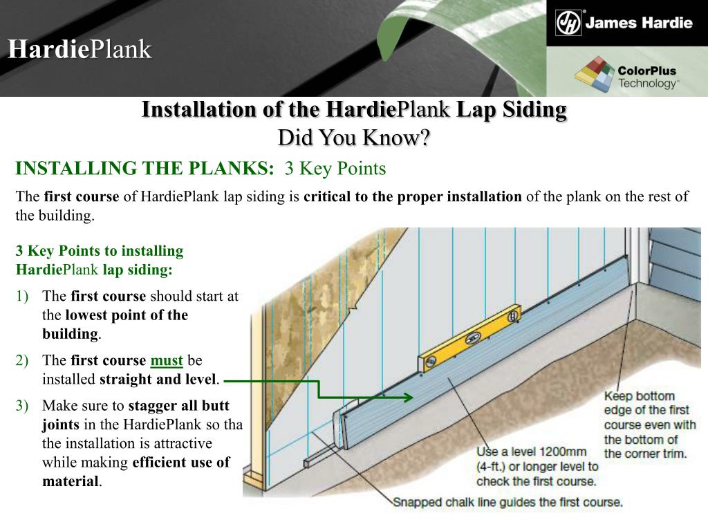 PPT to Hardie 101 Basic Training Best Practices Version 6.2