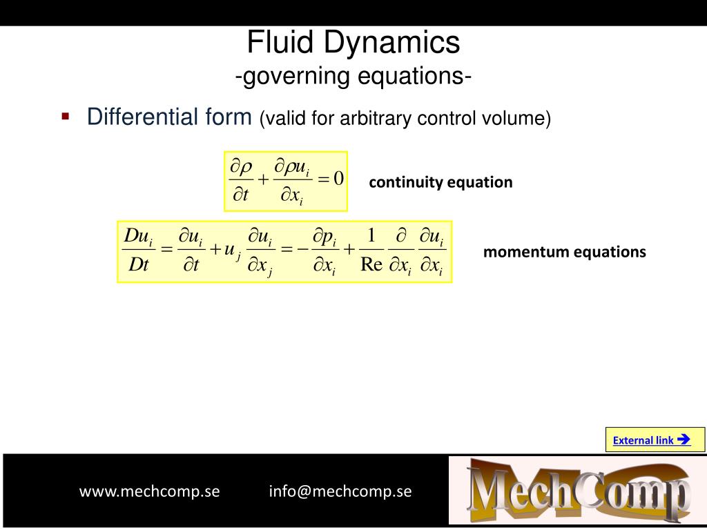PPT A short introduction to Fluid Dynamics , Heat Transfer and CFD