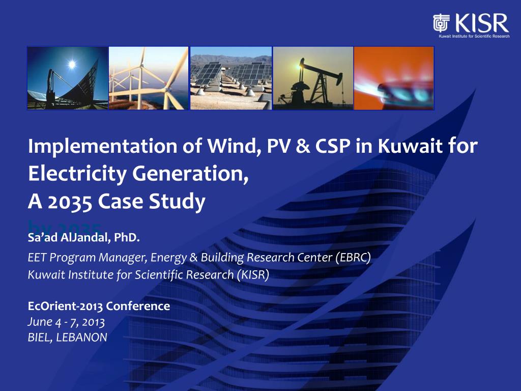 PPT Implementation of Wind, PV & CSP in Kuwait for Electricity