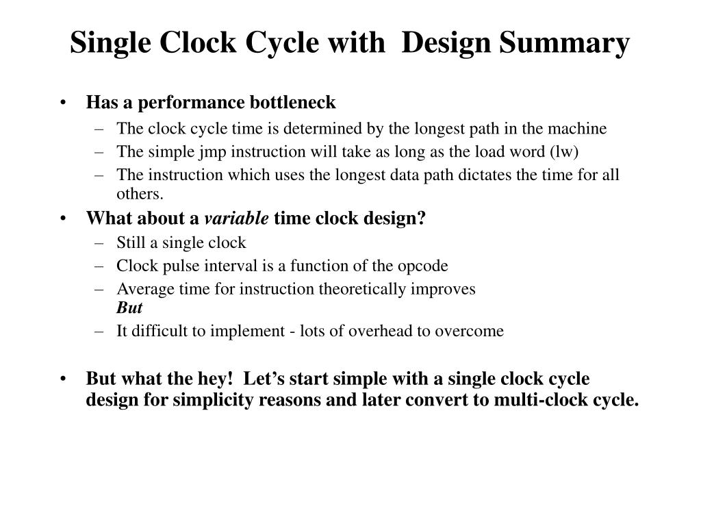 PPT The Processor Data Path & Control Chapter 5 Part 1 Introduction