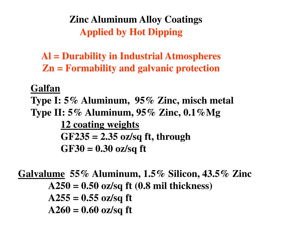 PPT Zinc Aluminum Alloy Coated Steel PowerPoint Presentation, free