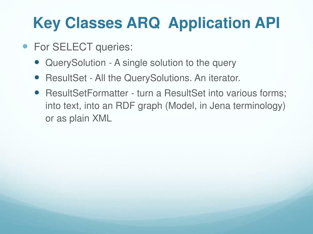 PPT ARQ A SPARQL Processor for Jena PowerPoint Presentation, free