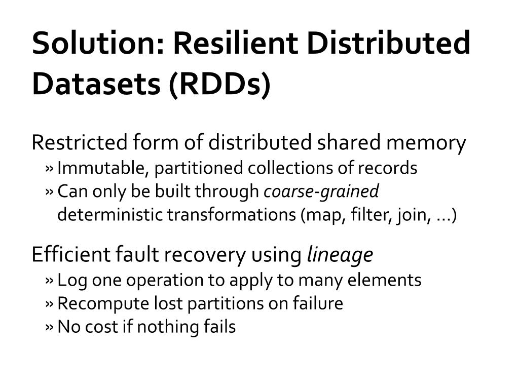 PPT Resilient Distributed Datasets PowerPoint Presentation, free