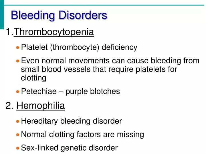 PPT Bleeding Disorders PowerPoint Presentation, free download ID