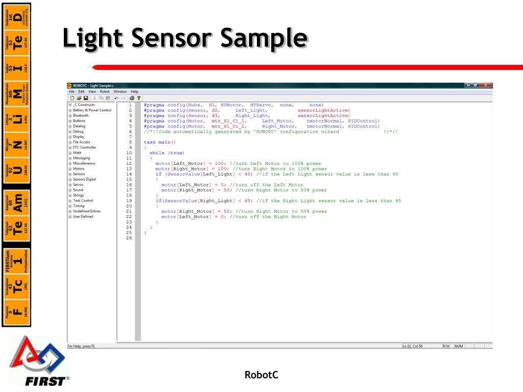 PPT Coding for the FIRST Tech Challenge RobotC PowerPoint
