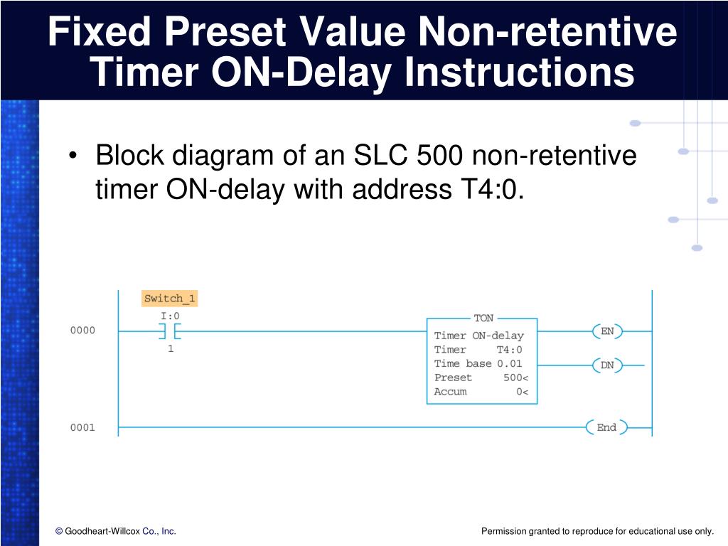 PPT PLC Timer Instructions PowerPoint Presentation, free download ID2402751