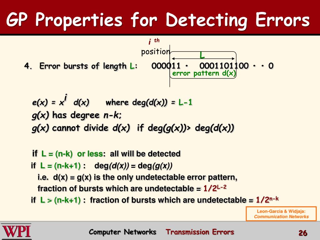 PPT Transmission Errors Error Detection and Correction PowerPoint