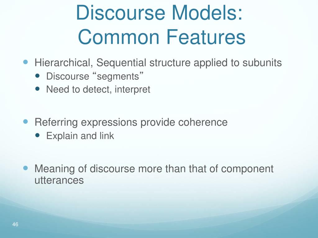 PPT Discourse & Dialogue Introduction PowerPoint Presentation ID