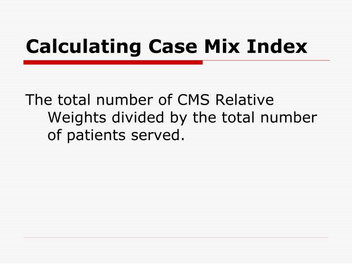 PPT Case Mix Management PowerPoint Presentation ID2407637