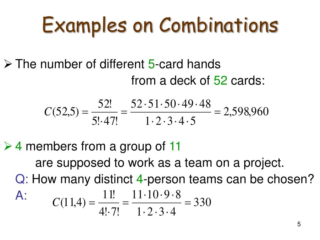PPT Counting Techniques Combinations PowerPoint Presentation, free