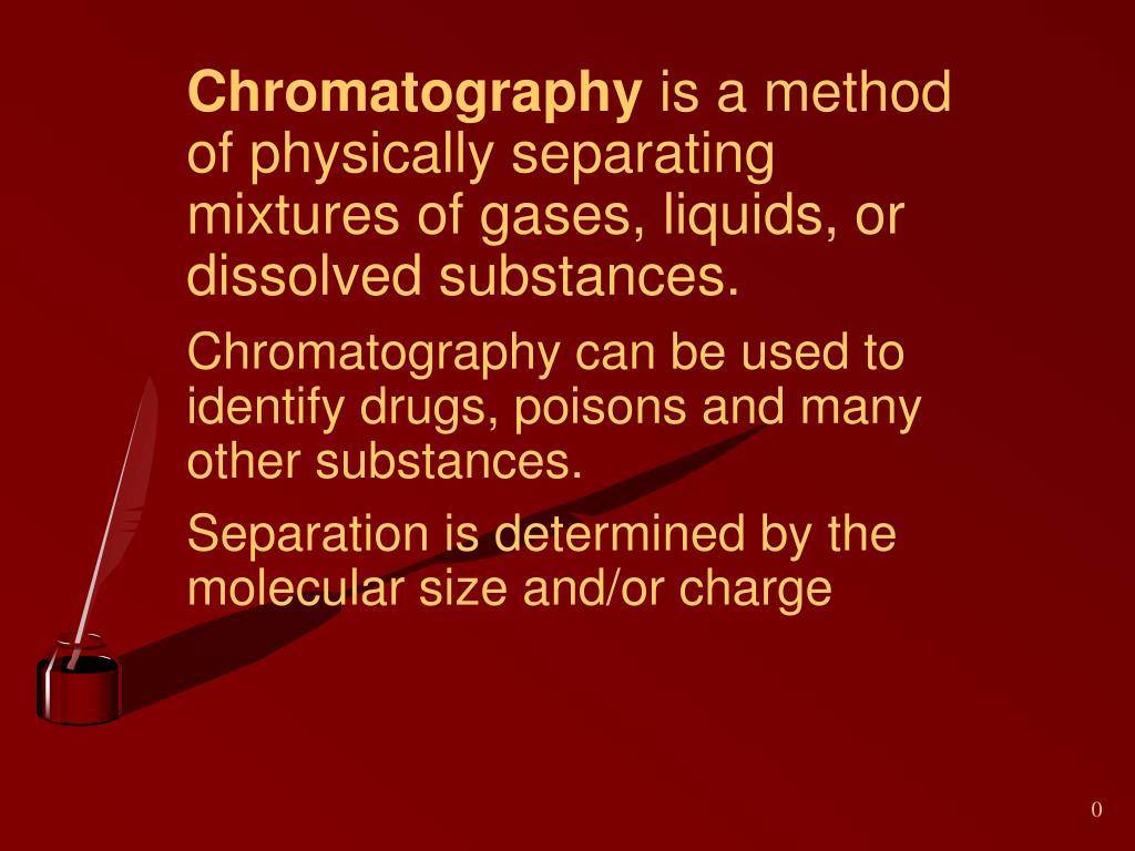 PPT All forms of chromatography involve 2 phases The Two Phases 1