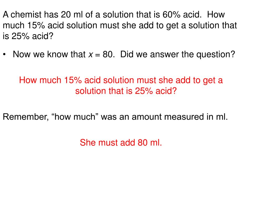 PPT Solving Mixture Problems PowerPoint Presentation, free download ID2410607