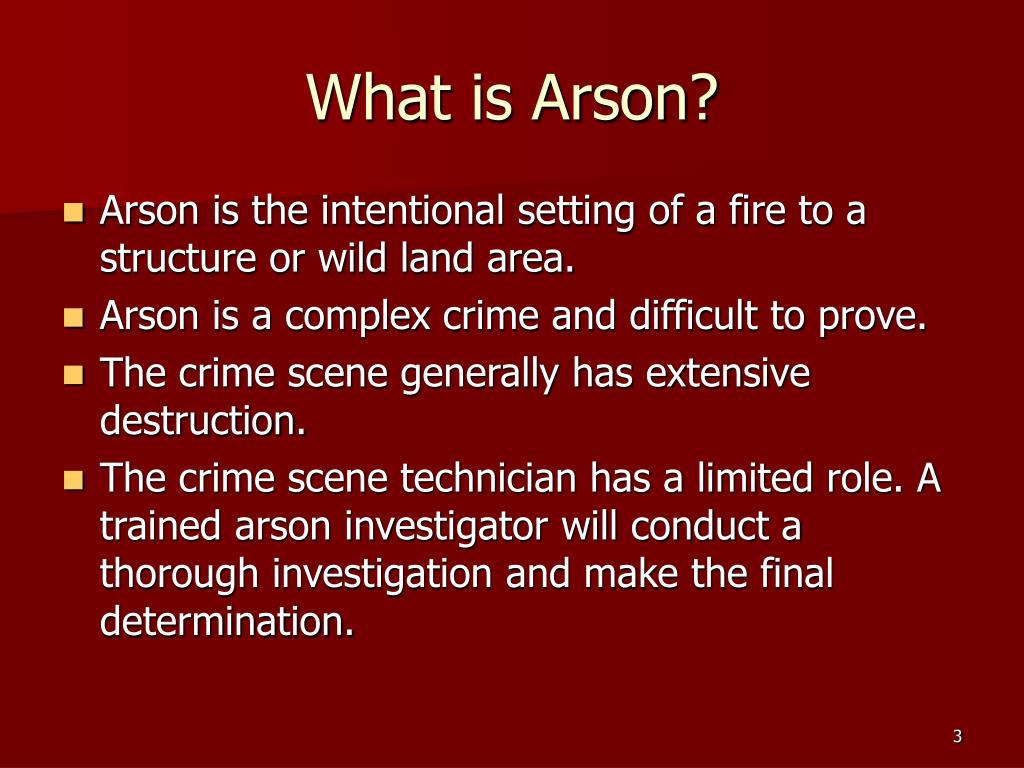 PPT Arson PowerPoint Presentation, free download ID2413174