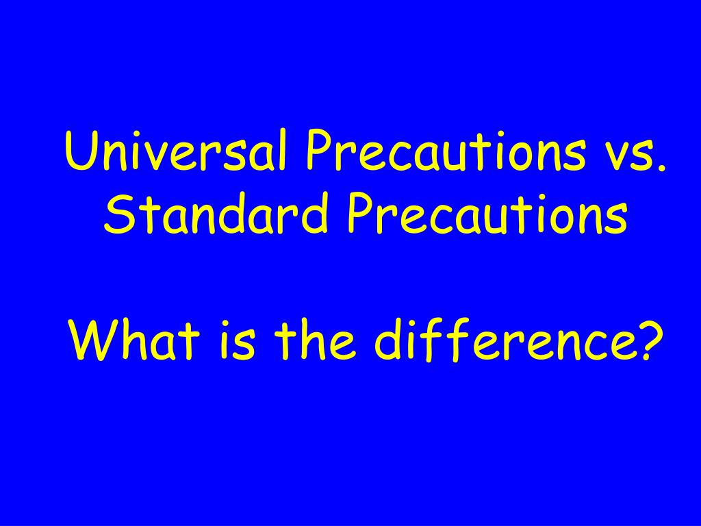 PPT Standard Precautions PowerPoint Presentation, free download ID