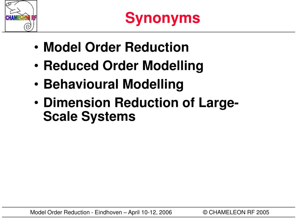 PPT Course on Model Order Reduction PowerPoint Presentation, free