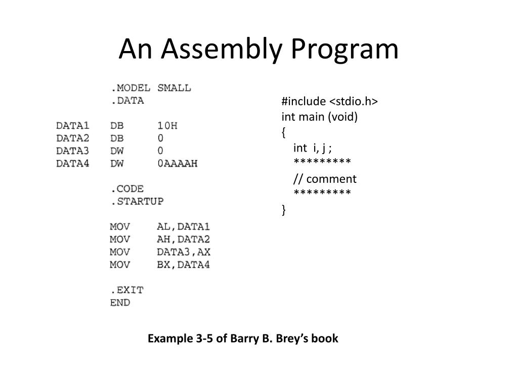PPT Lecture 1 Assembly Language Programming PowerPoint Presentation