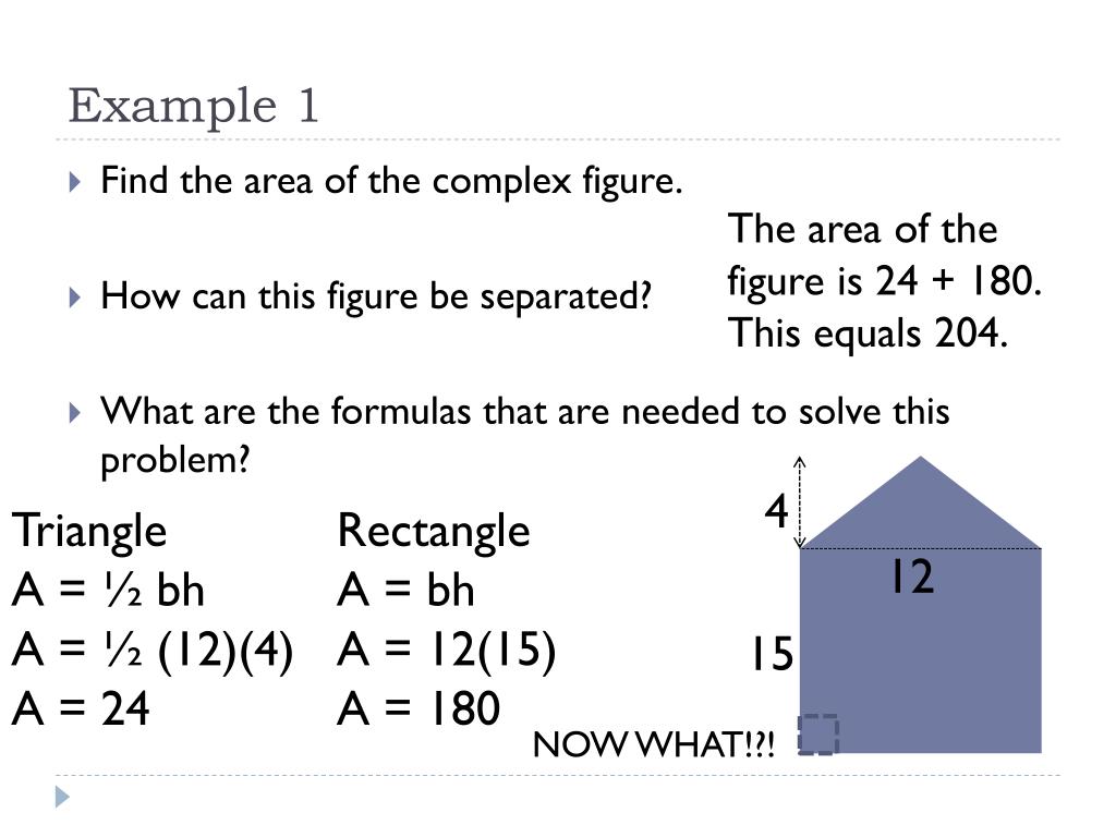 PPT - 7.3 Area of Complex Figures PowerPoint Presentation, free