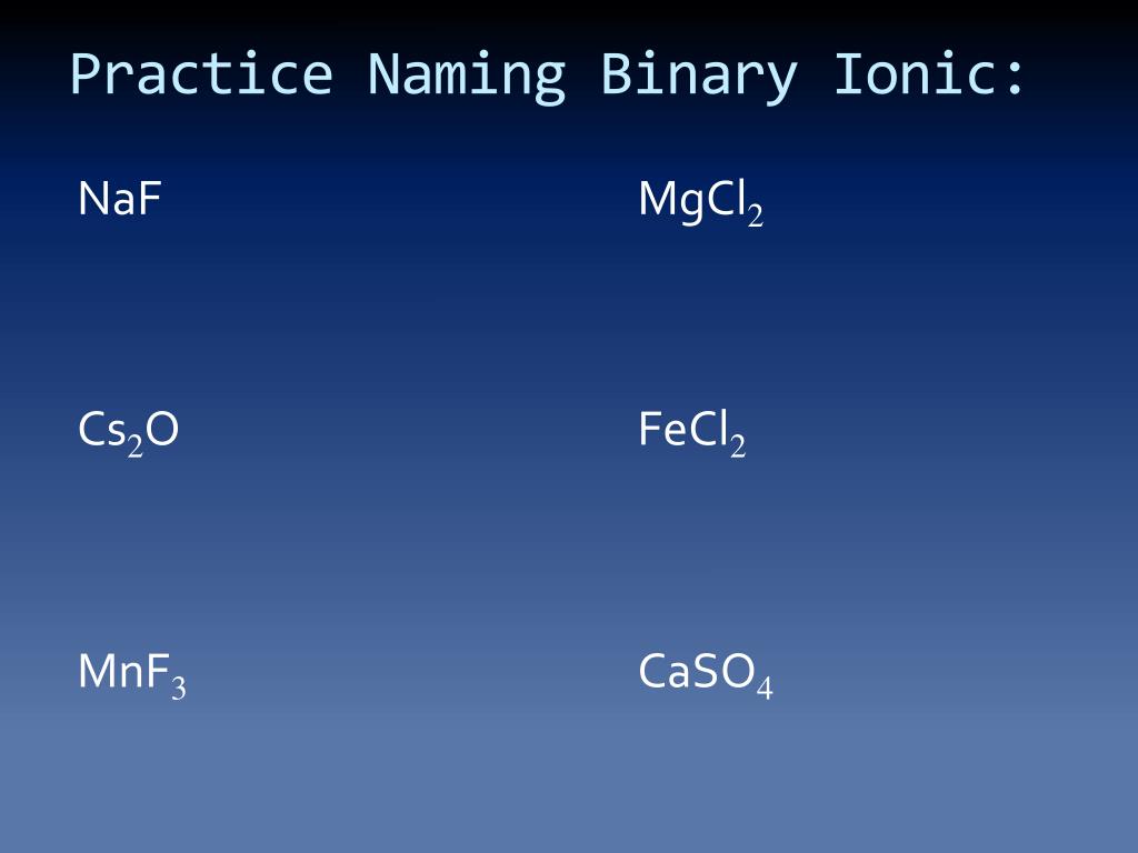 PPT Naming IONS & formulas for Ionic Compounds PowerPoint