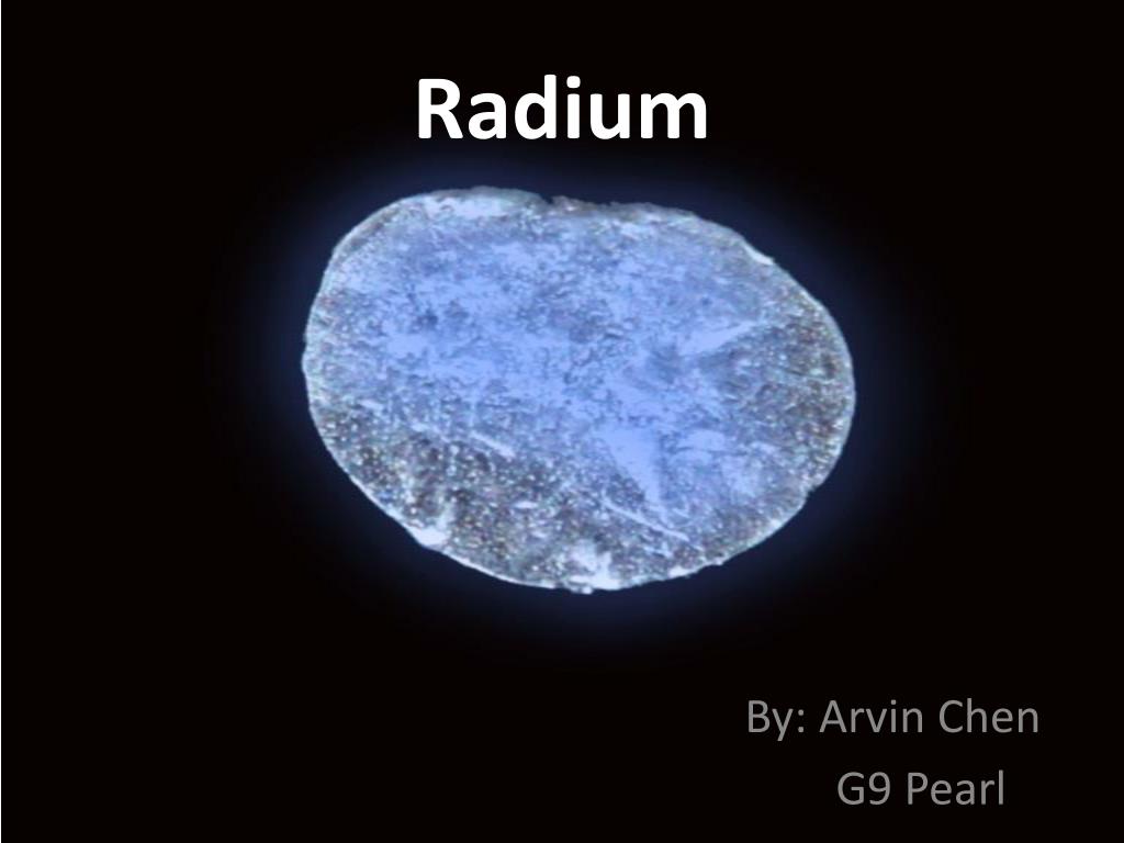 PPT Radium PowerPoint Presentation, free download ID2424142