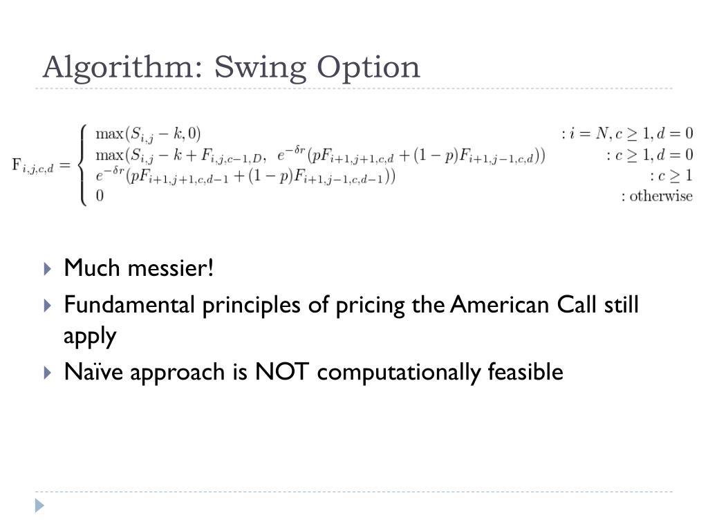 PPT Pricing Swing Options PowerPoint Presentation, free download ID