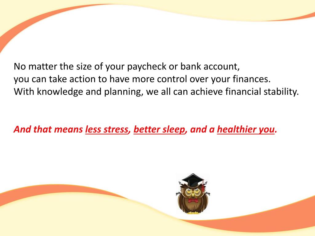 PPT FINANCIAL WELLNESS PowerPoint Presentation, free download ID