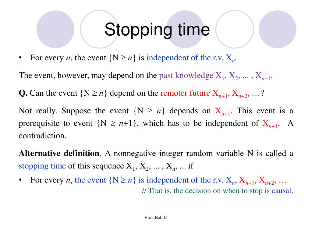 PPT Chapter 3 Stopping time & martingales PowerPoint Presentation ID2425014
