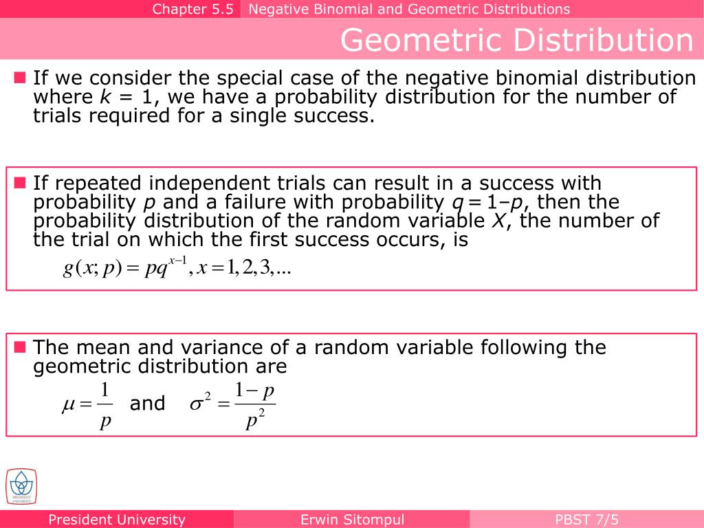 PPT Negative Binomial Distribution PowerPoint Presentation, free