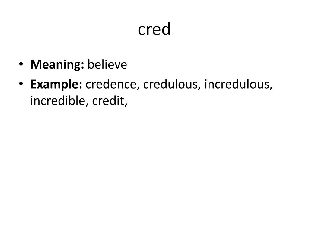 CREDENCE English meaning Cambridge Dictionary