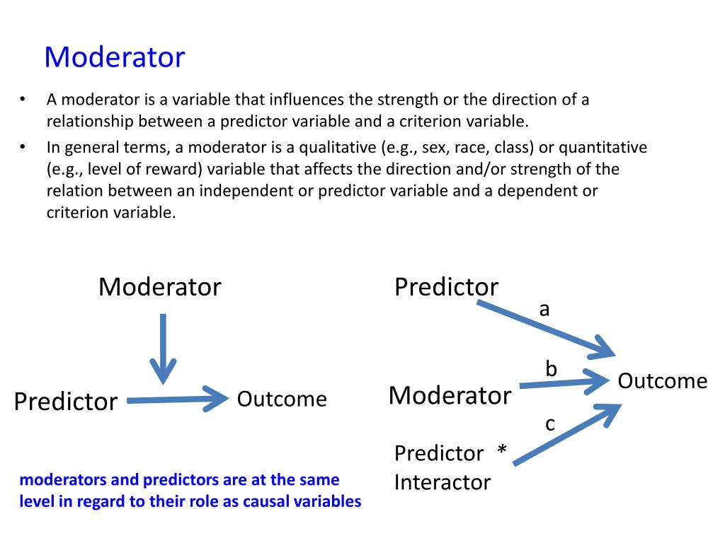 PPT HLTH 653 Lecture 3 Moderator Variables PowerPoint Presentation