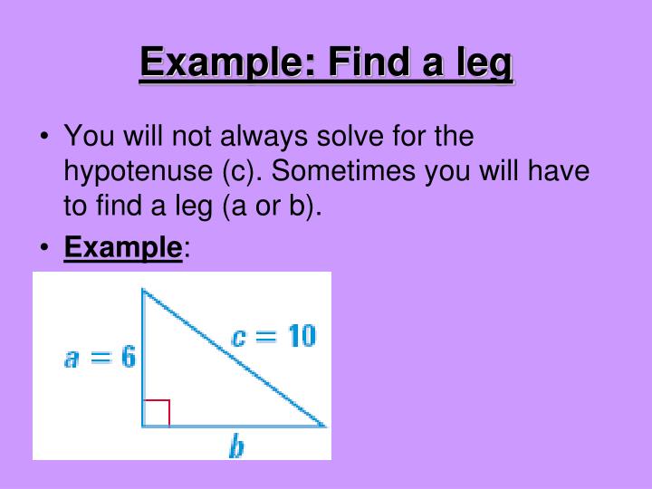 PPT 4.9 Pythagorean Theorem PowerPoint Presentation ID2435965