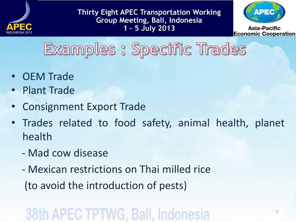 PPT Cargo Preference and Restrictions Applying to Specific Trades