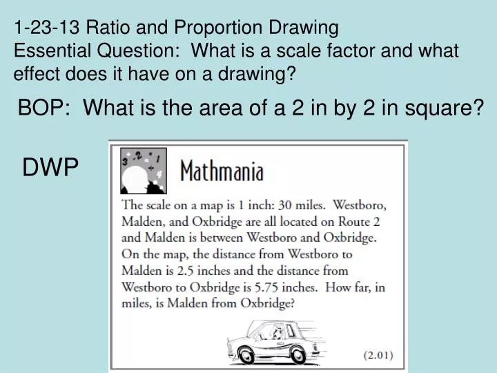 PPT 12313 Ratio and Proportion Drawing Essential Question What is a scale factor and what