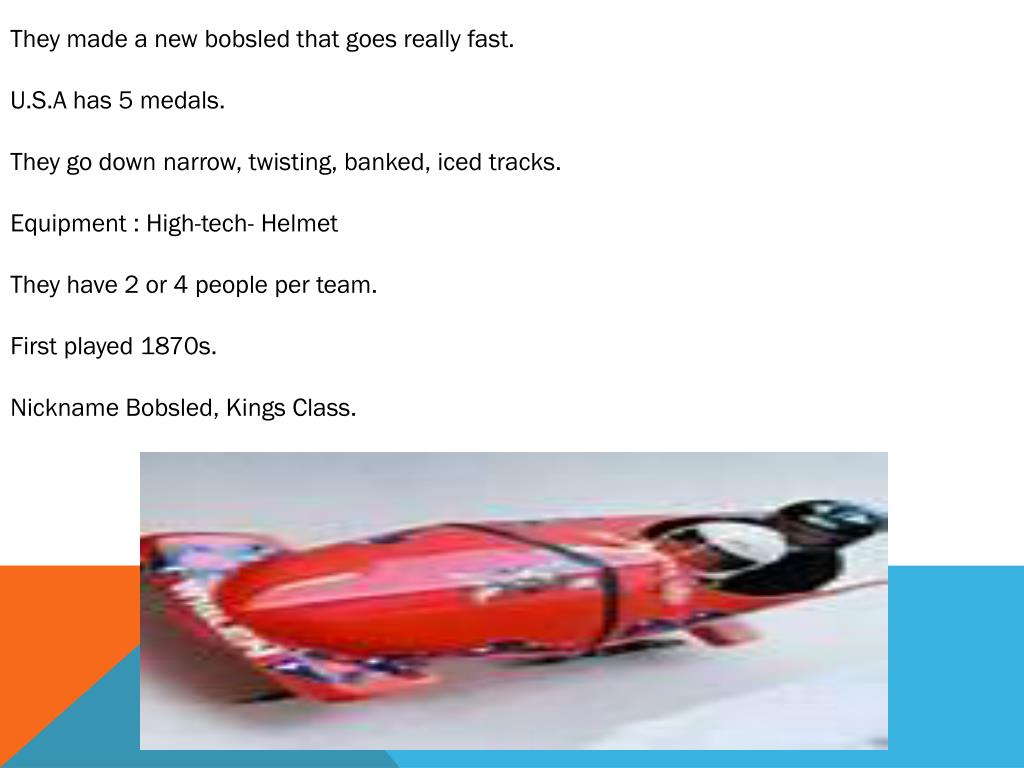 PPT Winter Olympics, Bob Sledding PowerPoint Presentation, free