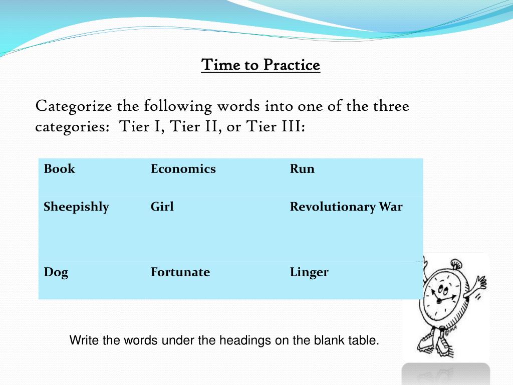 PPT Tier II Vocabulary PowerPoint Presentation, free download ID