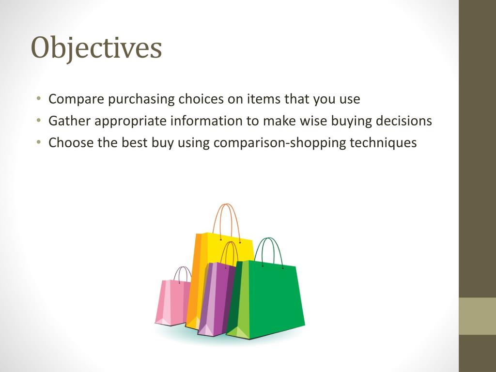 PPT Shopping Wisely PowerPoint Presentation, free download ID2447773